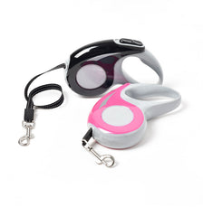 Stretchable and retractable pet leash